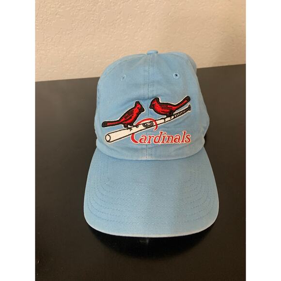 '47 Light Blue St. Louis Cardinals Cooperstown Adjustable Baseball Hat Cap Fall - Picture 3 of 9
